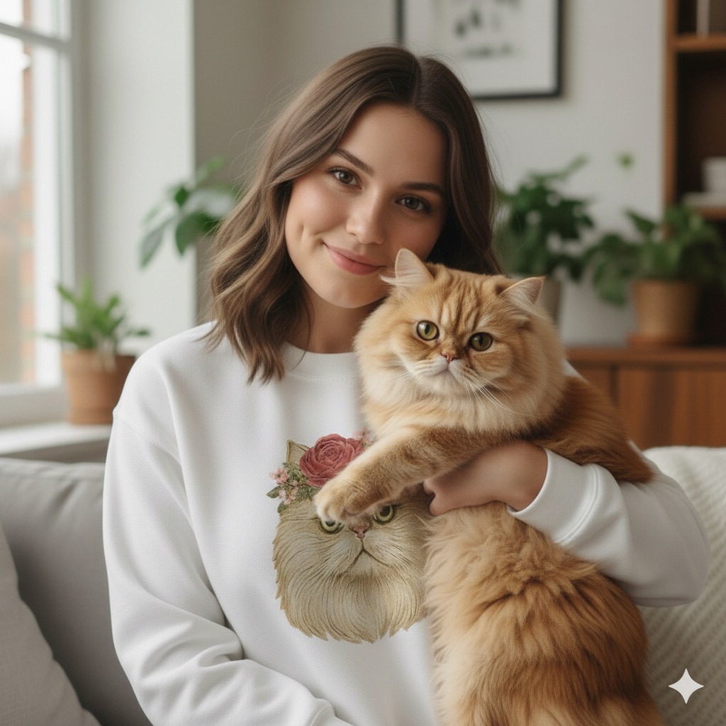 Mascota convertida en retrato artístico