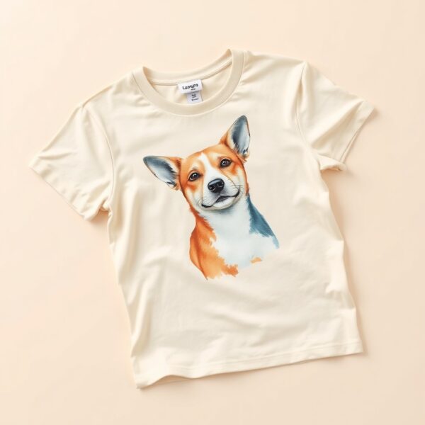 Camiseta personalizada — retrato artístico de tu mascota